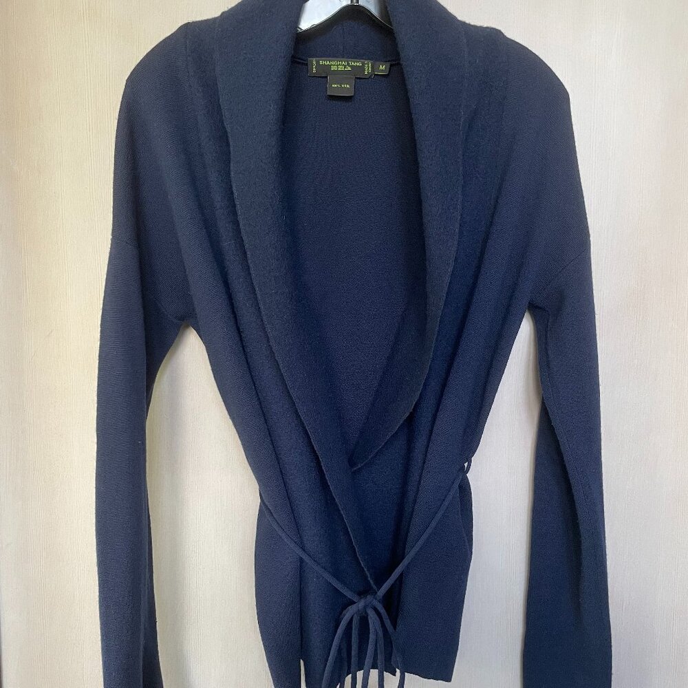 Shanghai Tang Wrap Knit Jacket